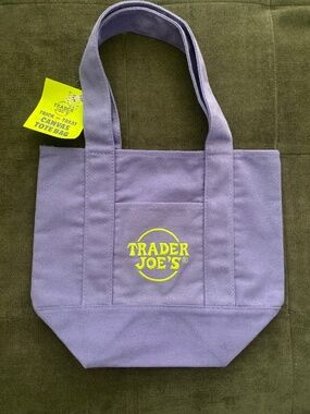 Trader Joe mini new canvas tote